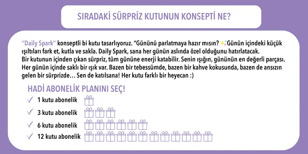 Sürpriz Hediye Kutu