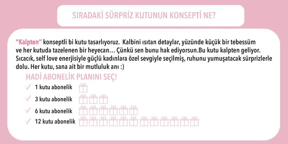 Sürpriz Hediye Kutu