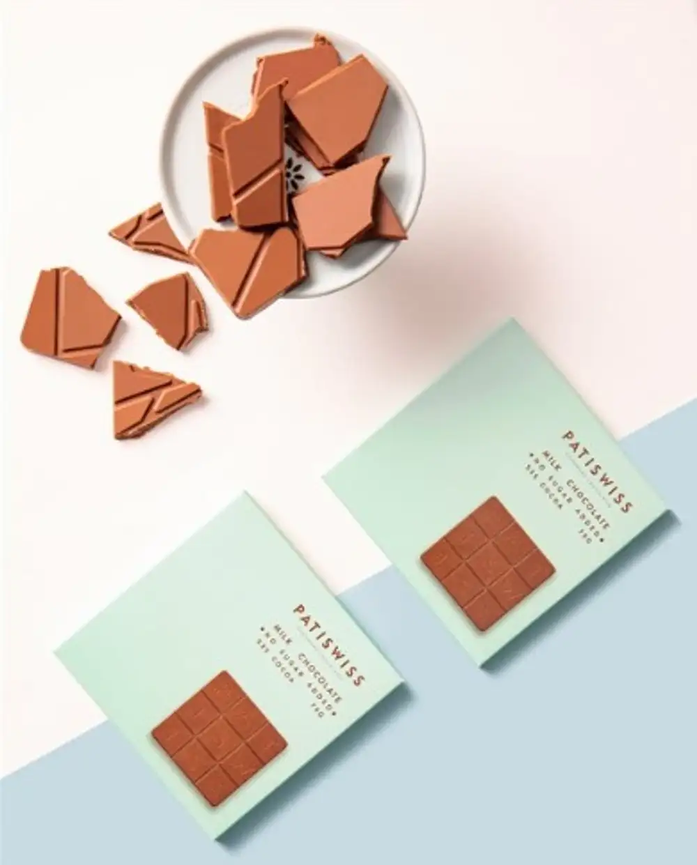 Patiswiss Şeker İlavesiz Sütlü Tablet Çikolata