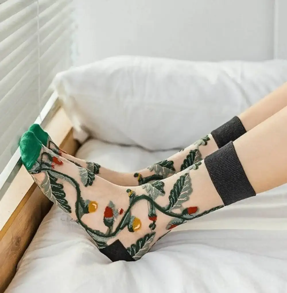 Çorap N82 - Bolero Japon Kore Tarzı Şeffaf Transparan Kadın Çorap Garden