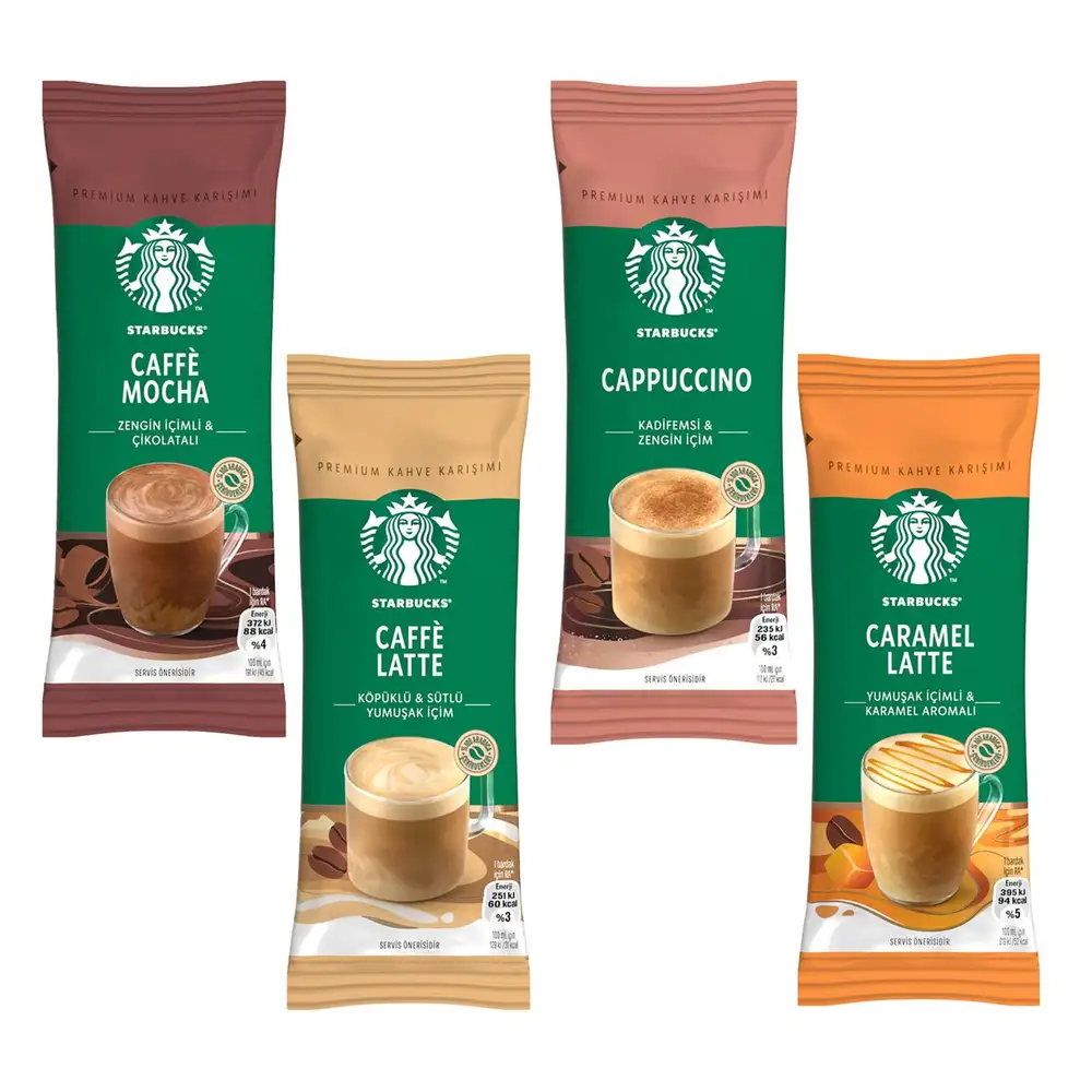 Starbucks Premium Kahve Karışımı Tek İçimlik Tadım Seti 4'lü