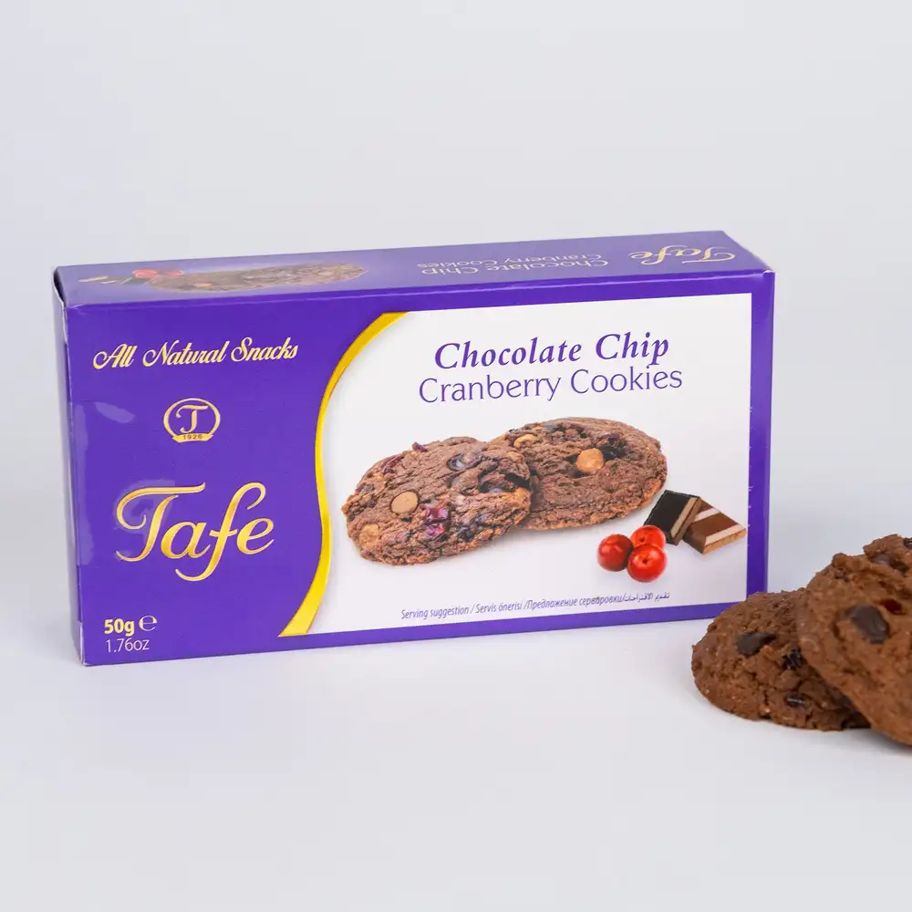 Tafe Chocolate Chip Cookie - Parça Çikolalatalı Yaban Mersinli Kurabiye