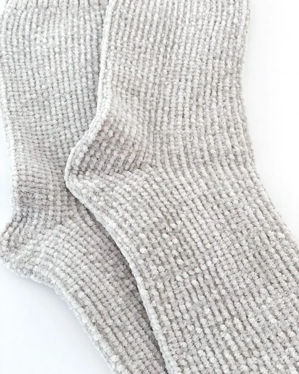 Çorap N032 - Bolero Gri Kadife Dokulu Kadın Kışlık Çorap