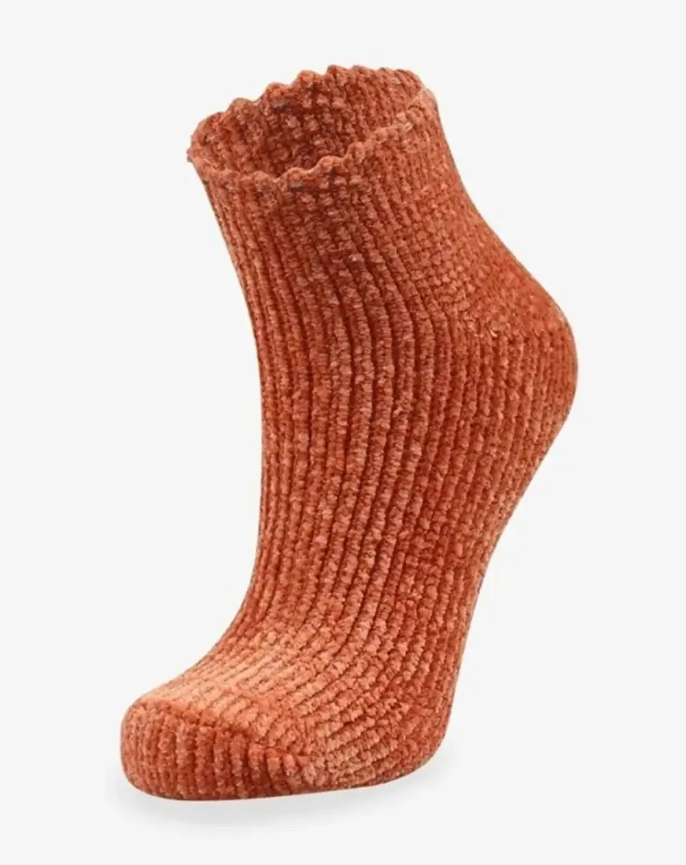 Çorap N029 - Bolero Tarçın Kiremit Kadife Dokulu Kadın Kışlık Çorap
