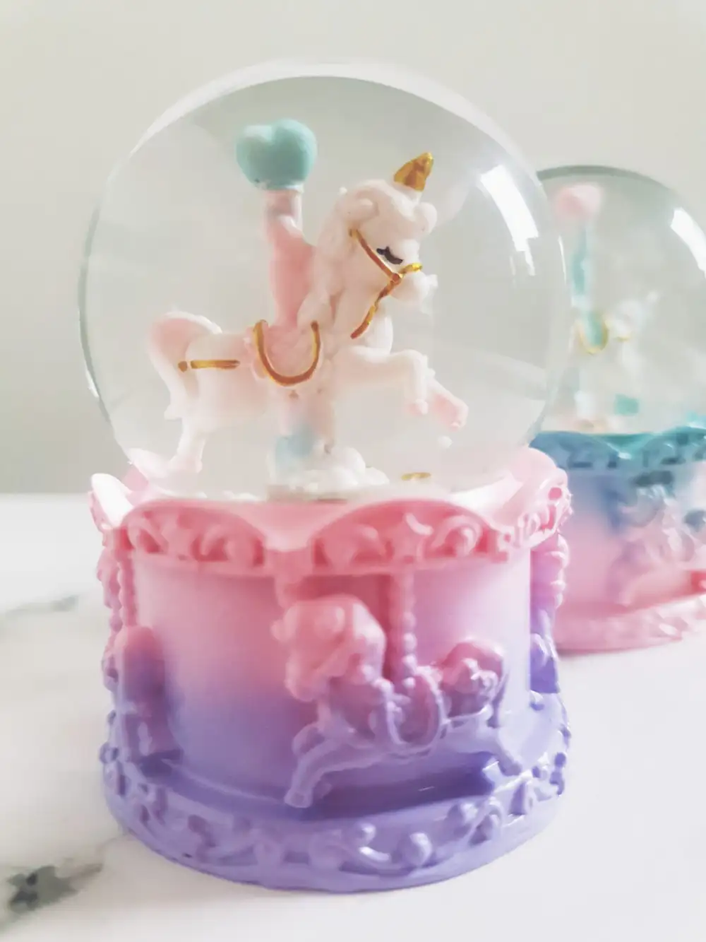 Unicorn Şans Mini Kar Küresi Işıklı