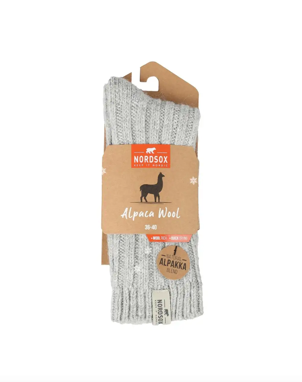 Çorap N465 - Bolero Gri Yün Yılbaşı Hediyesi Çorap