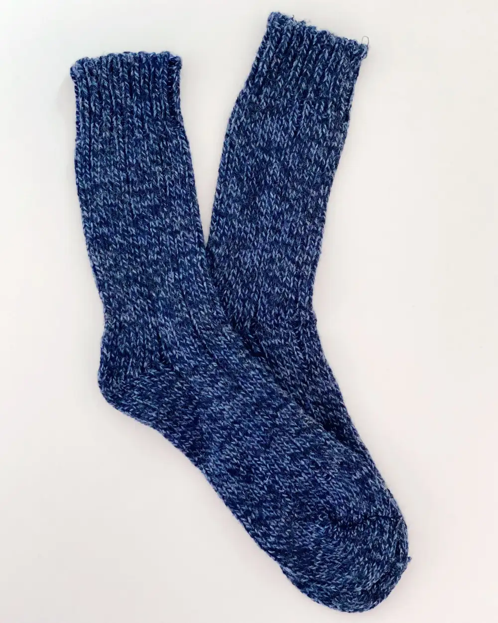 Çorap N439 - Bolero Mavi Yün Yılbaşı Hediyesi Çorap