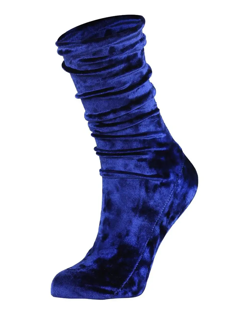 Çorap N047 - Bolero Lacivert Saks Mavi Kadife Çorap
