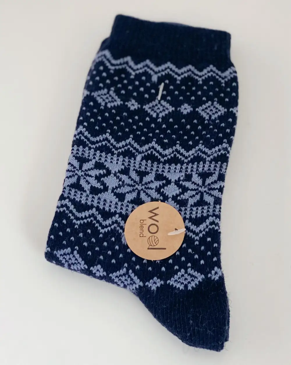 Çorap N435 - Bolero Lacivert Mavi Renkli Yünlü Çorap