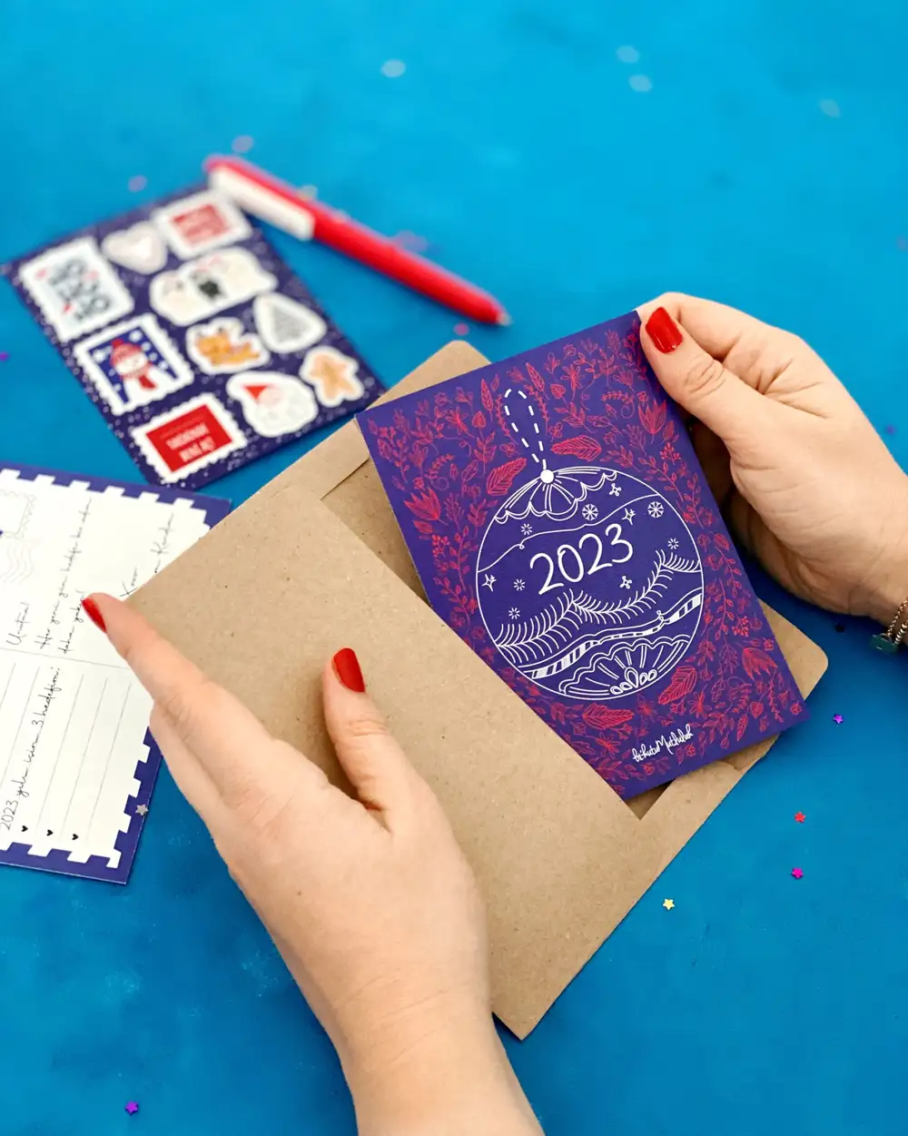 Canım Kendime Yeni Yıl Mektubu & Yılbaşında Mutluluk Sticker Seti