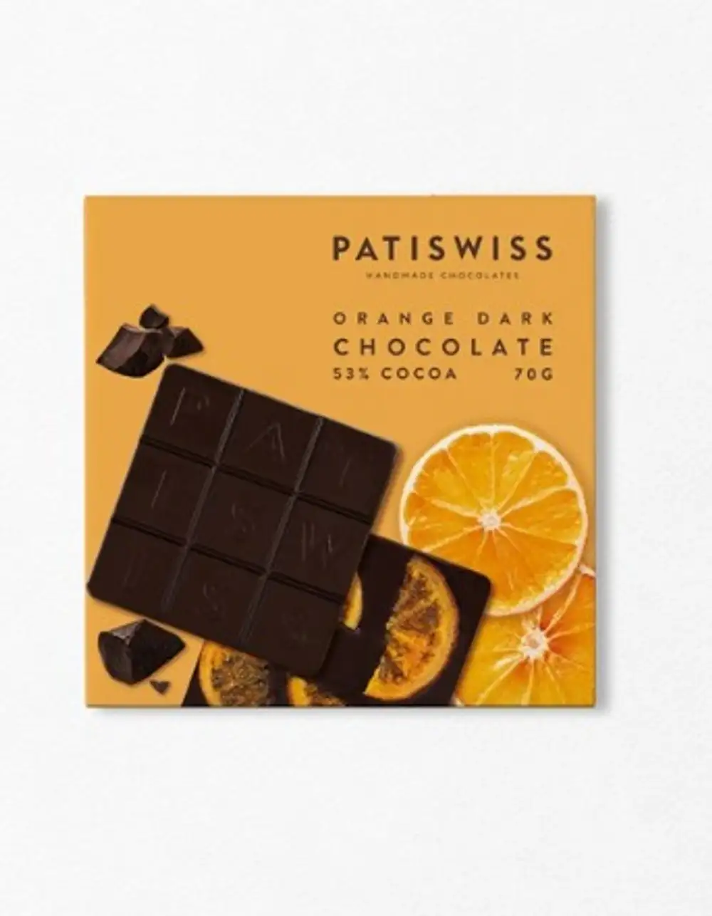 Patiswiss Orange Dark Chocolate Portakal Dilimli Tablet Çikolata
