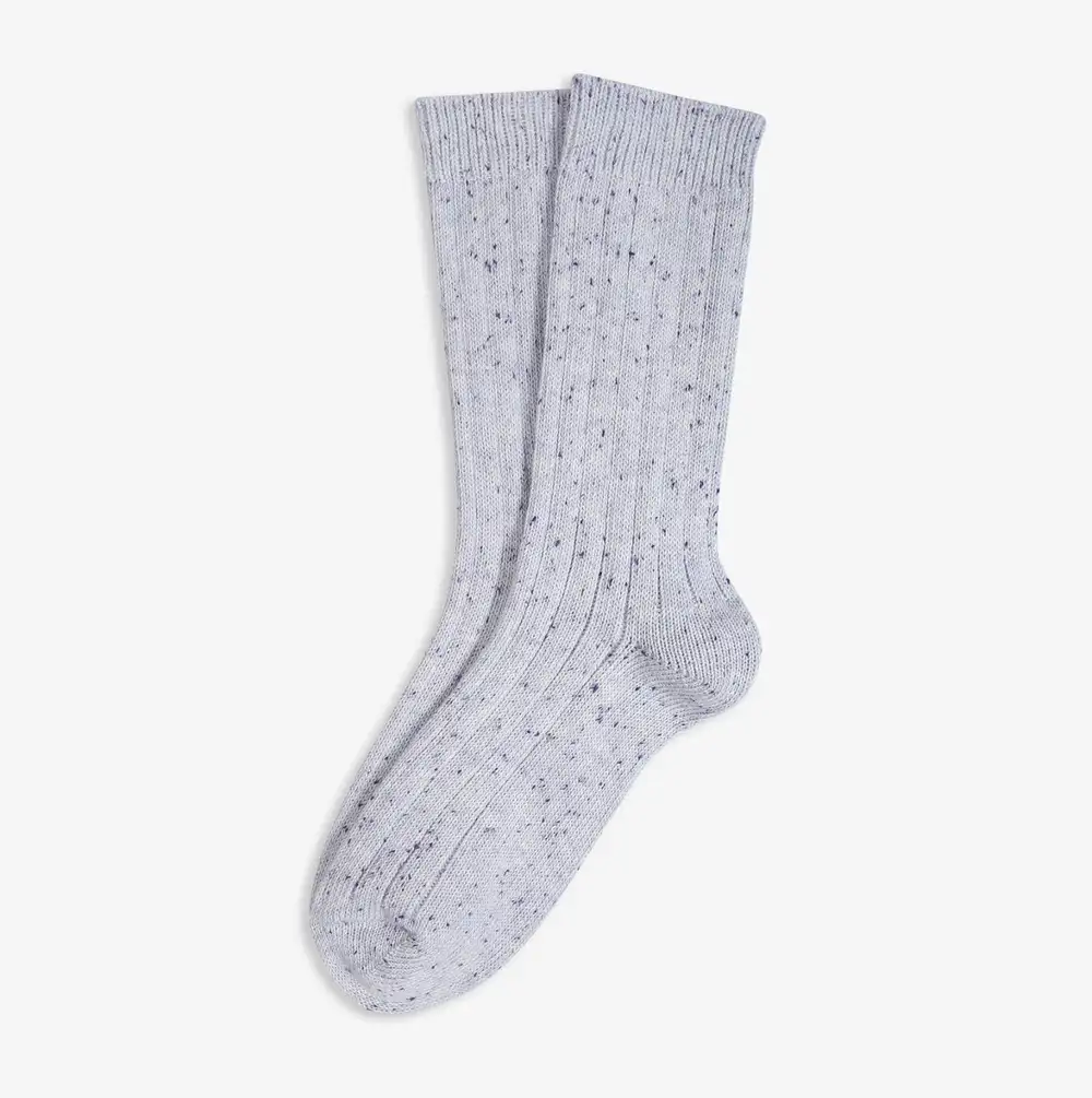 Çorap N020 - Bolero Kadın Kışlık Soket Mavi Kırçıllı Çorap