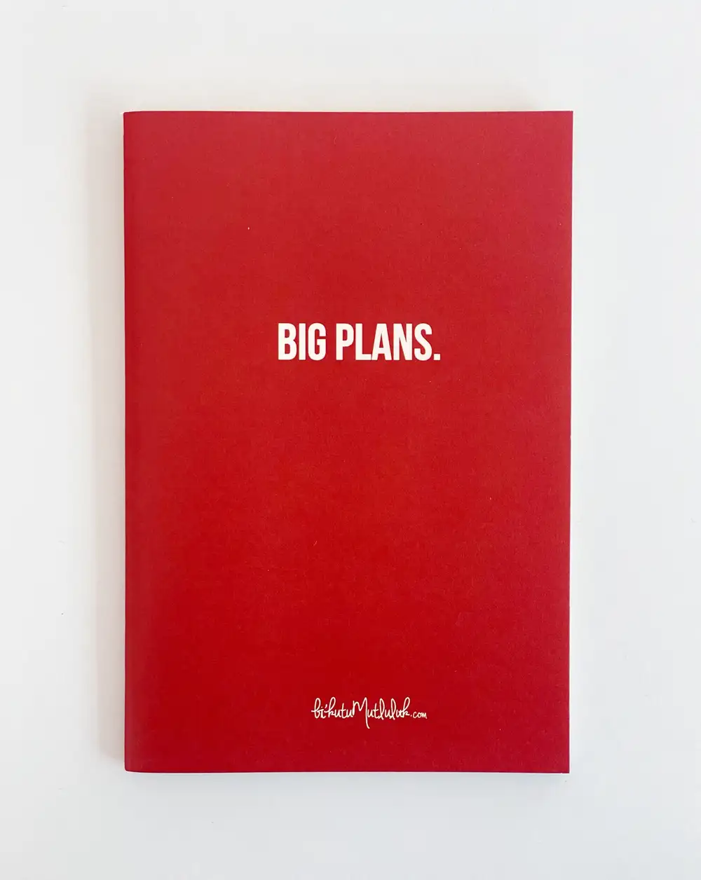 Big Plans Planner Süresiz Haftalık Planlayıcı İş Hediyesi Defter Kırmızı