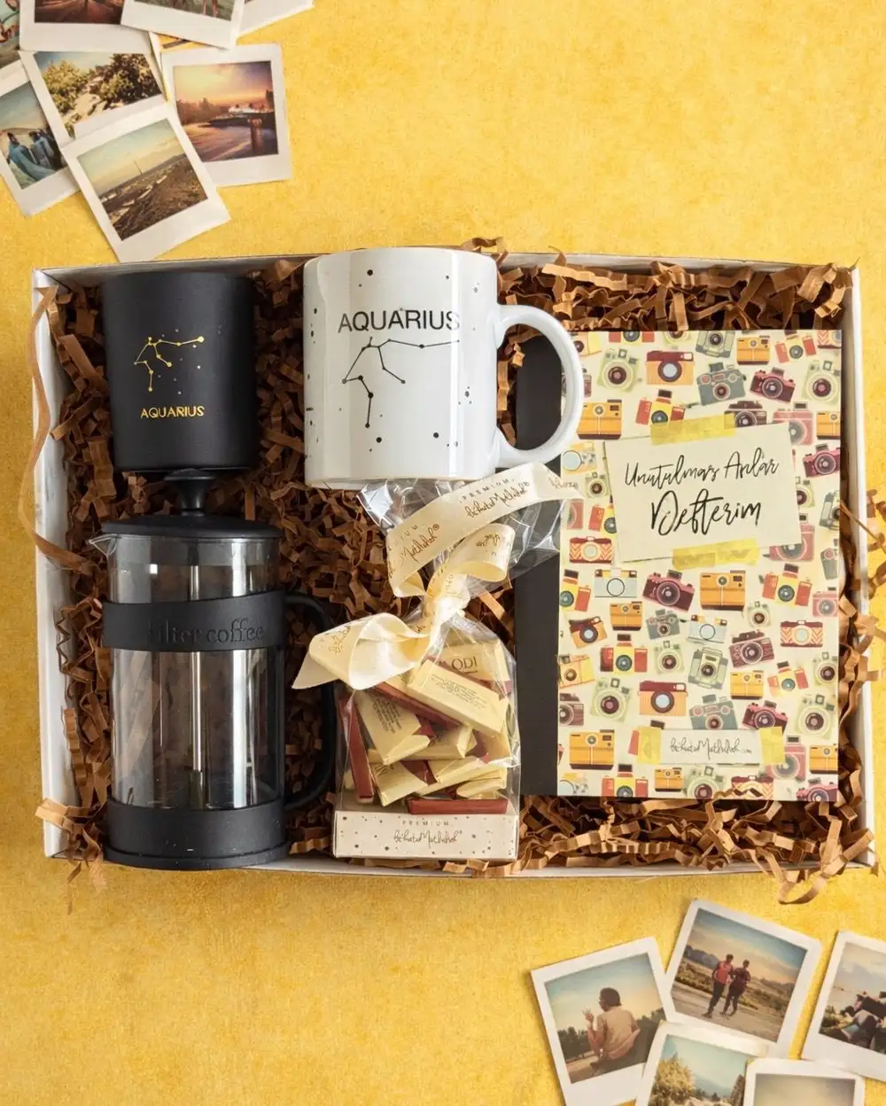 Mutlu Anılar Biriktir Kova Burcu Hediye Kutu Seti