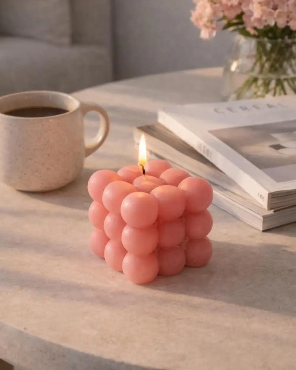 Bubble Pembe Kokulu Mum