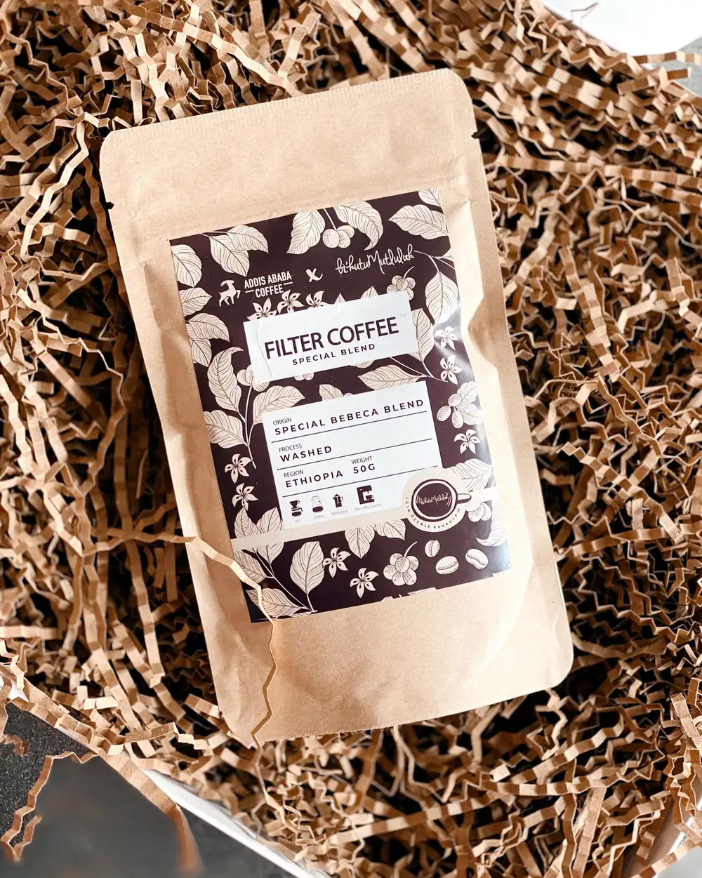 Filtre Kahve - Cozy Boho Special Blend Filter Coffee Addis Ababa Coffee 50 gr.