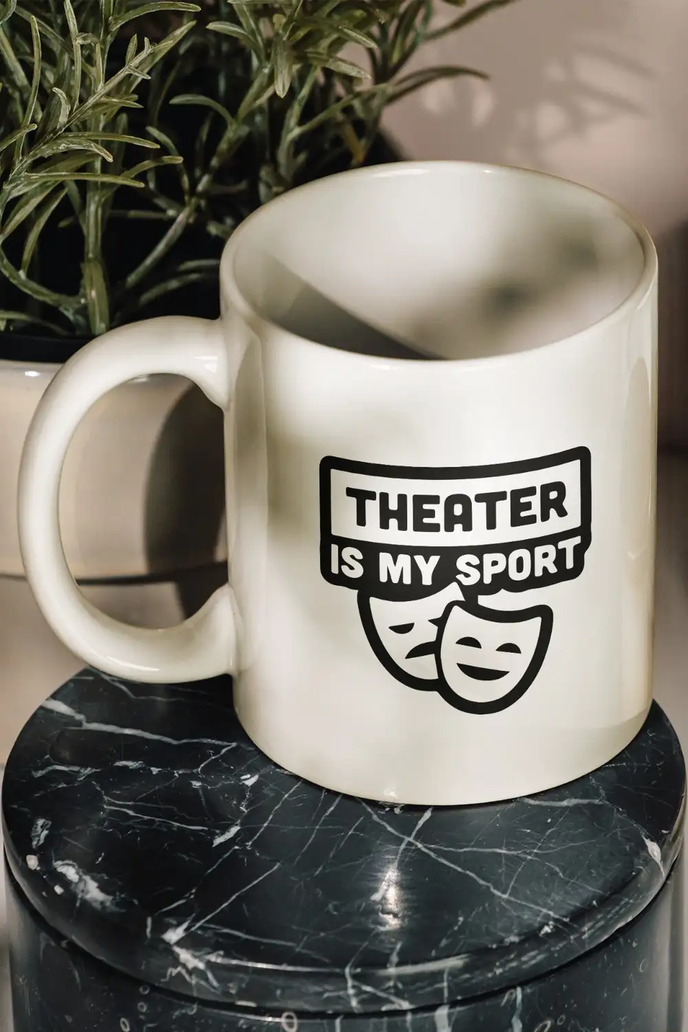 Theater Is My Sport Tiyatro Sembolü Hediye Kupa Bardak