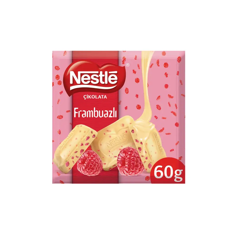 Nestle Çikolata Frambuazlı Beyaz Çikolata 60 gr