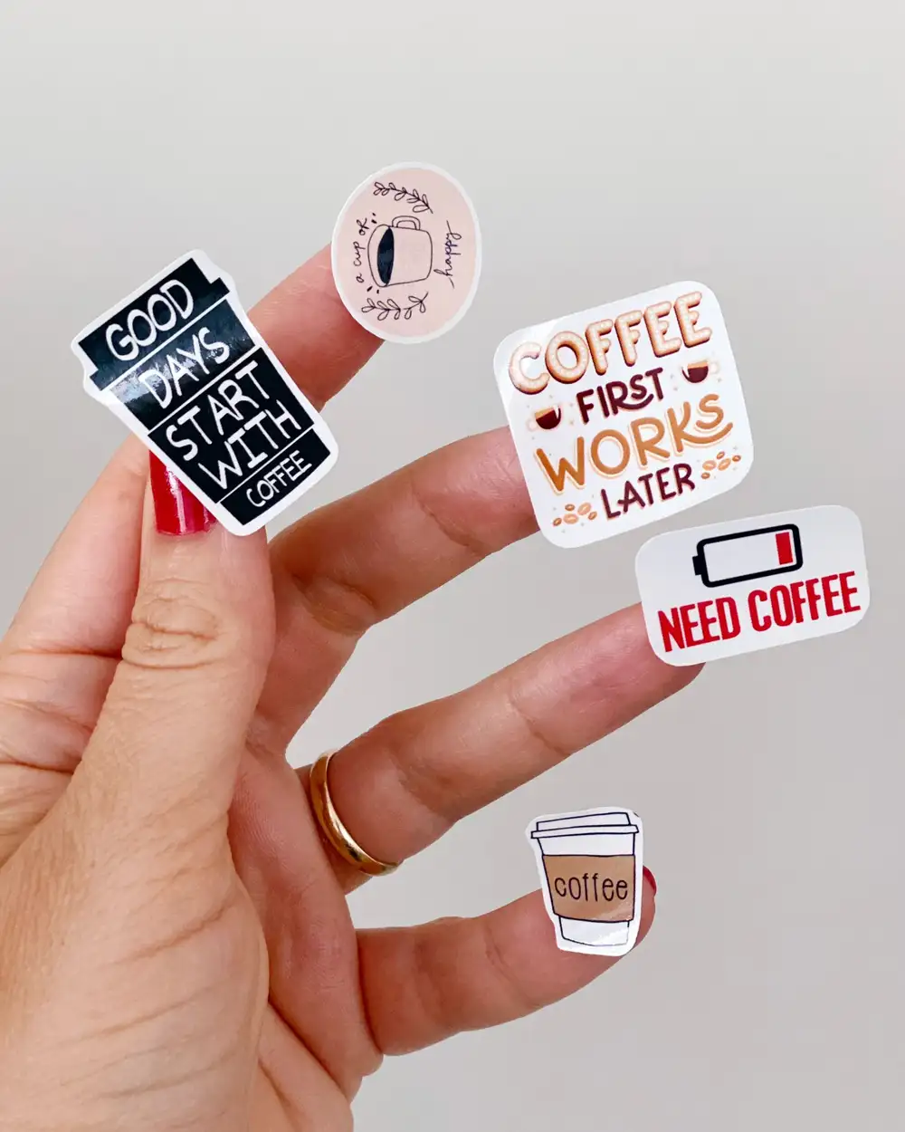 Kahve Severe Mesajlı Sticker Seti
