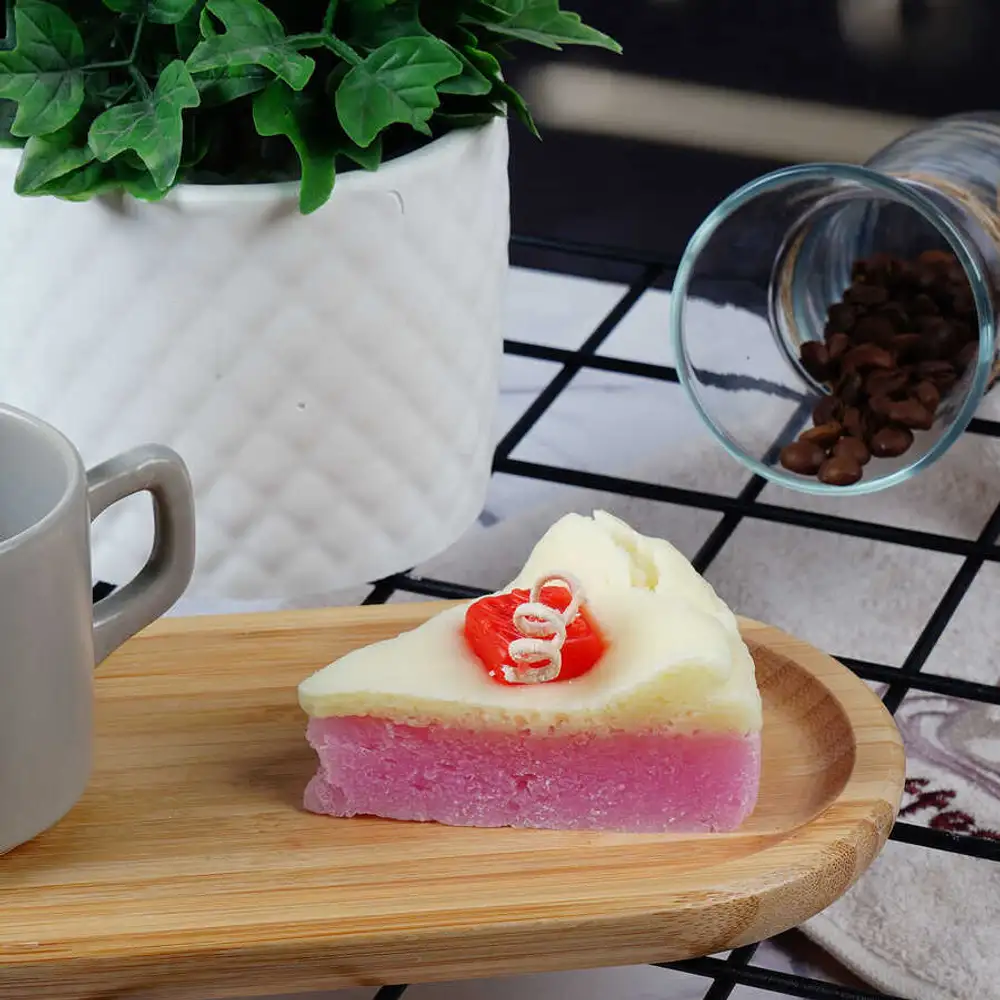 Bi Dilek Tut Pembe Cheesecake Doğum Günü Hediyesi Pasta Mum