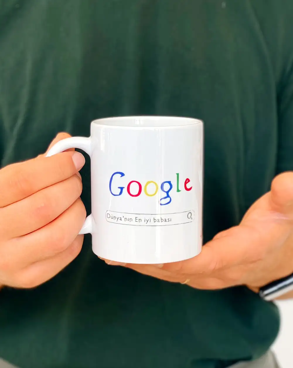 Google Onaylı Dünyanın En İyi Babası Mesajlı Babaya Hediye Kupa Bardak