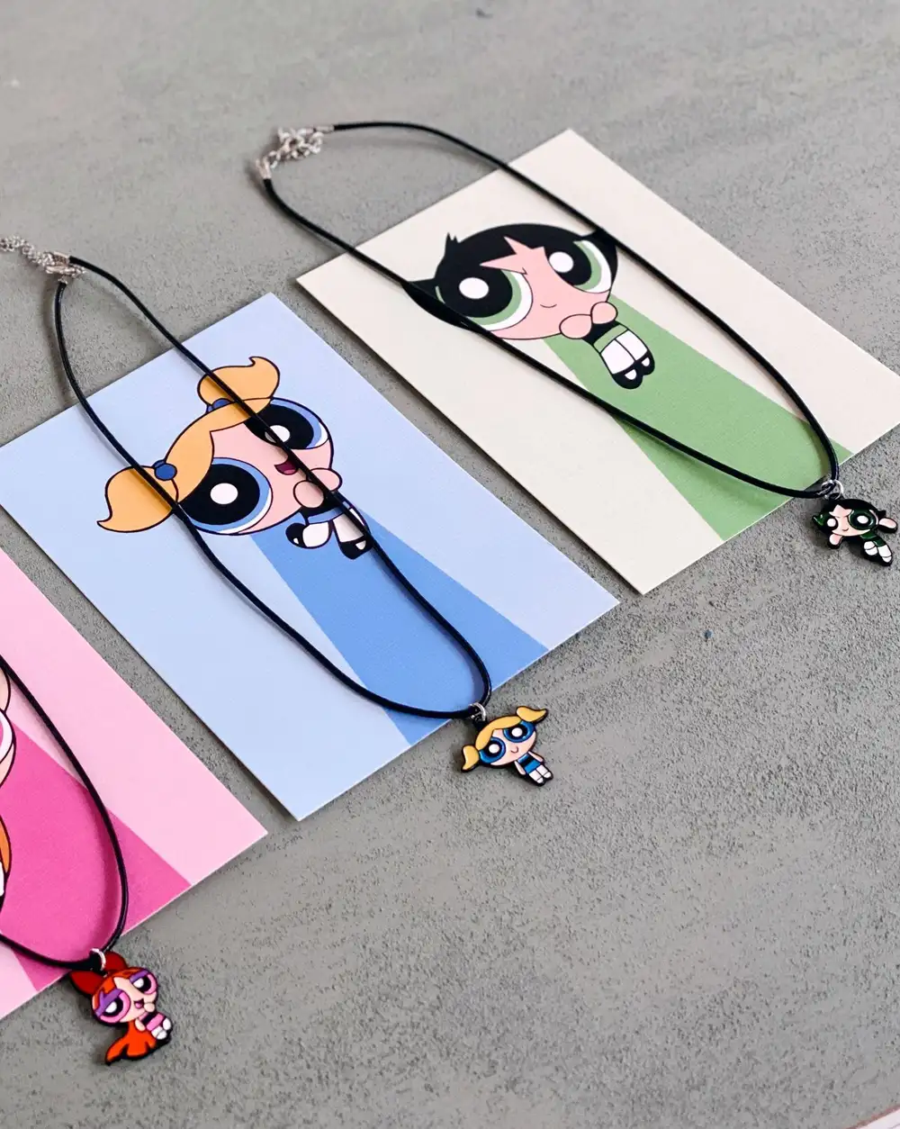 Powerpuff Girls En İyi Arkadaşlara Mineli Kolye Seti 3'lü