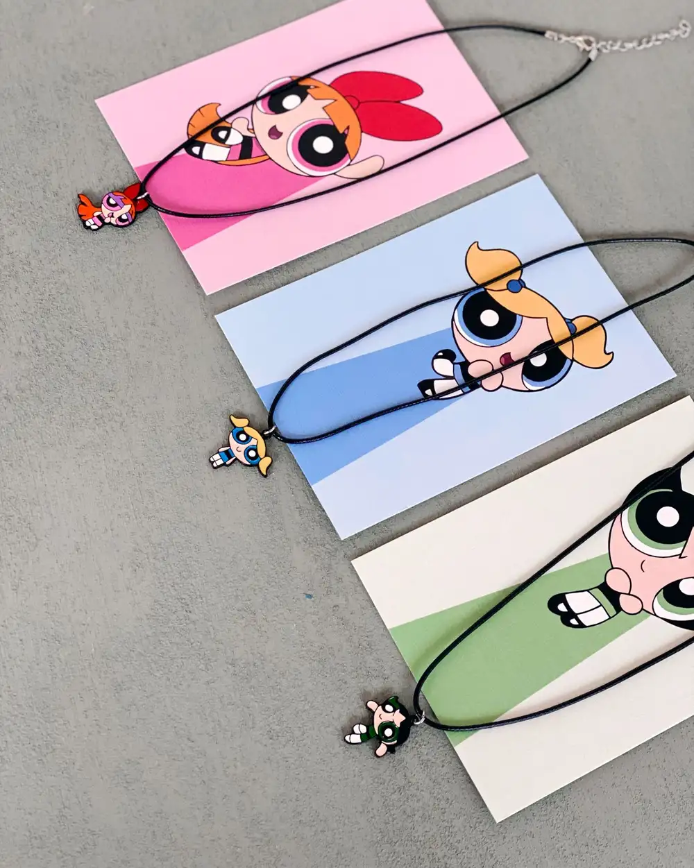 Powerpuff Girls En İyi Arkadaşlara Mineli Kolye Seti 3'lü