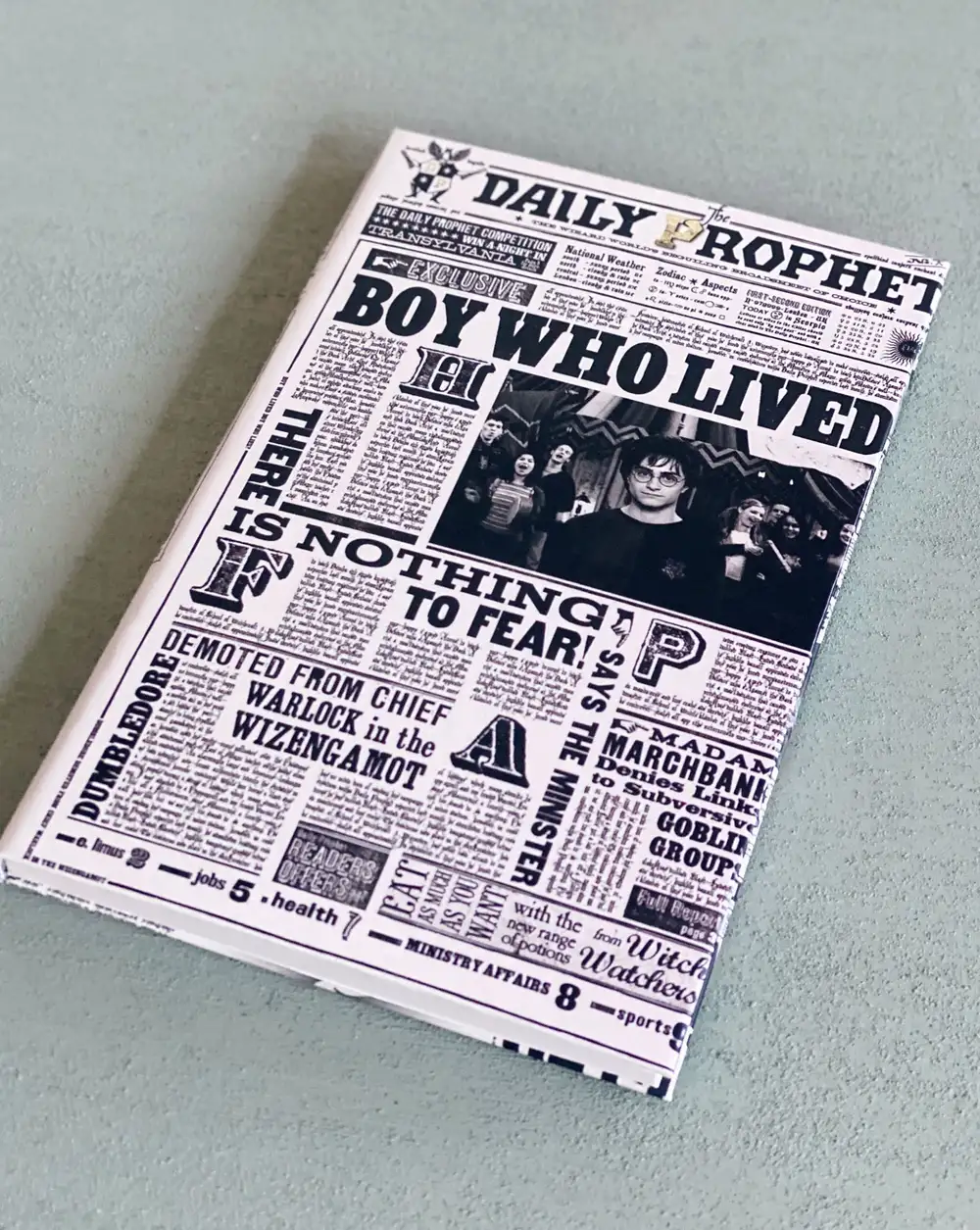 Harry Potter Temalı Sert Kapaklı Çizgisiz Defter