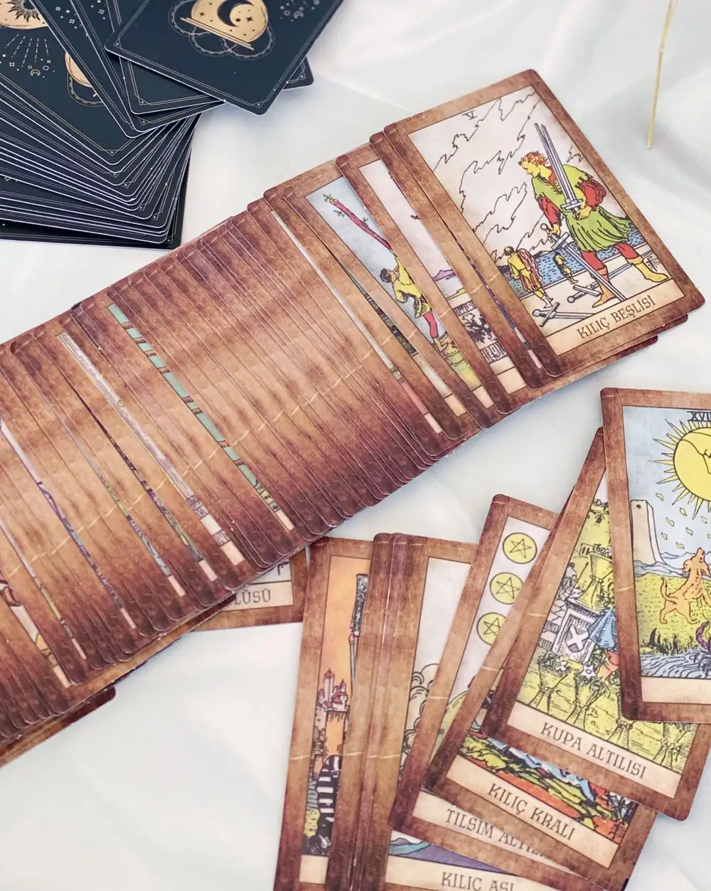 Tarot Klasik Deste Tarot Kartları Antik Tarot 78 Kart