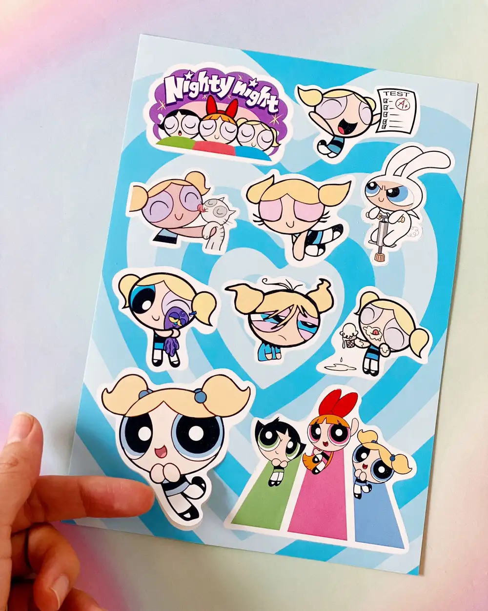 Powerpuff Girls Best Friends Forever Rengarenk Sticker Seti 3'lü