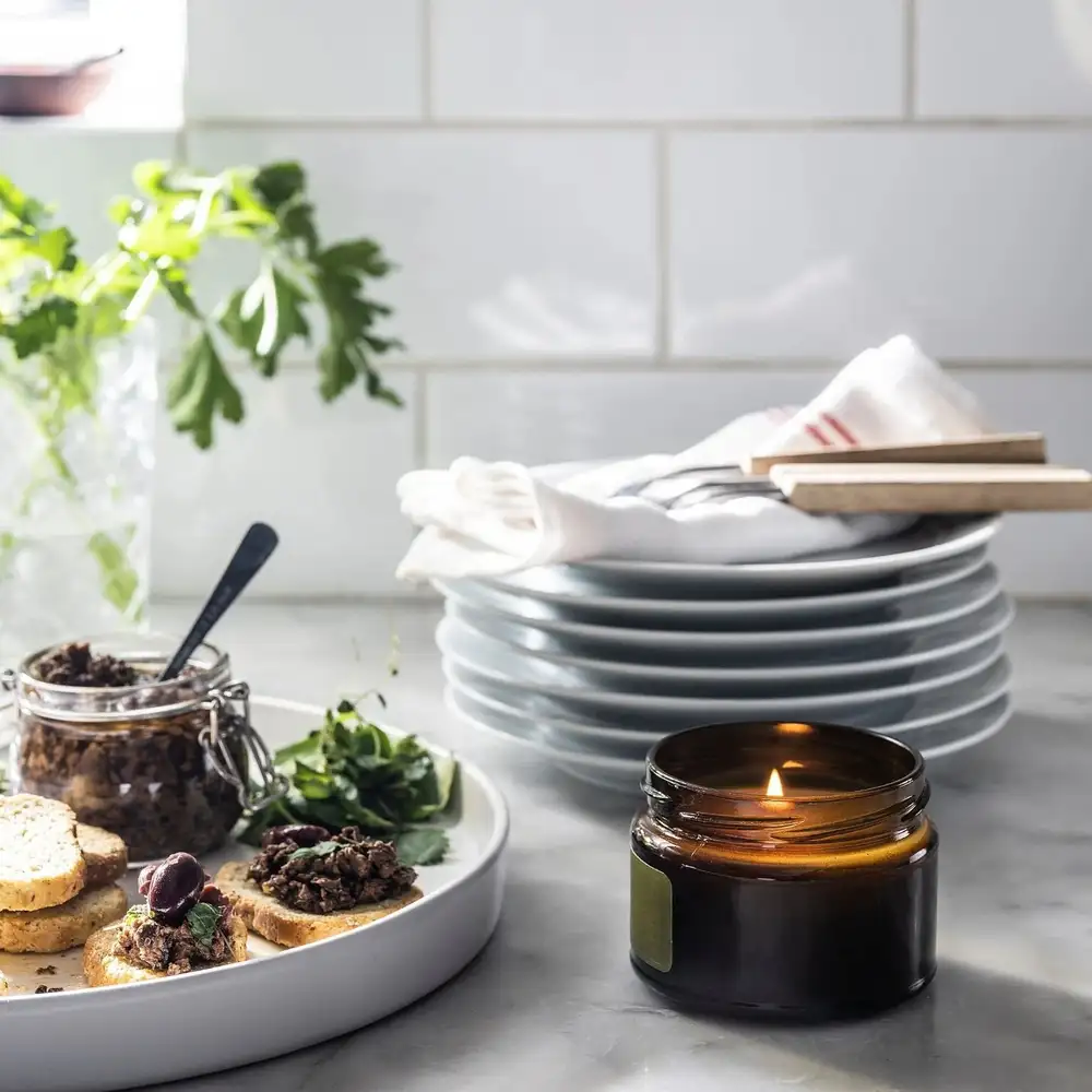 Ikea Praktrönn Kokulu Amber Kavanoz Mum
