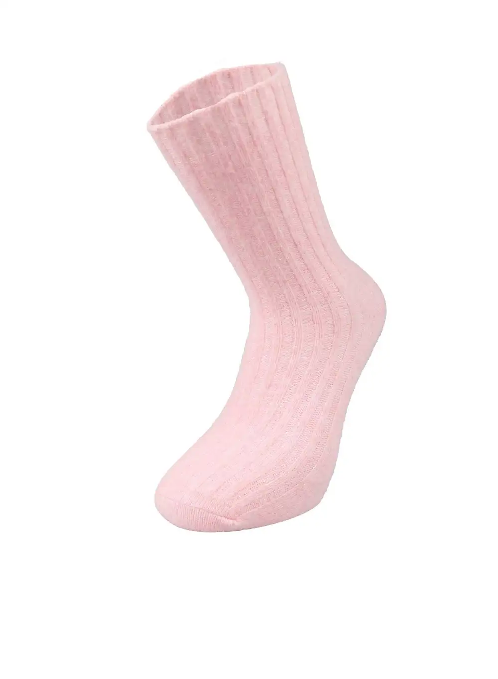 Bolero Pembe Kaşmir Dokulu Kadın Kışlık Çorap