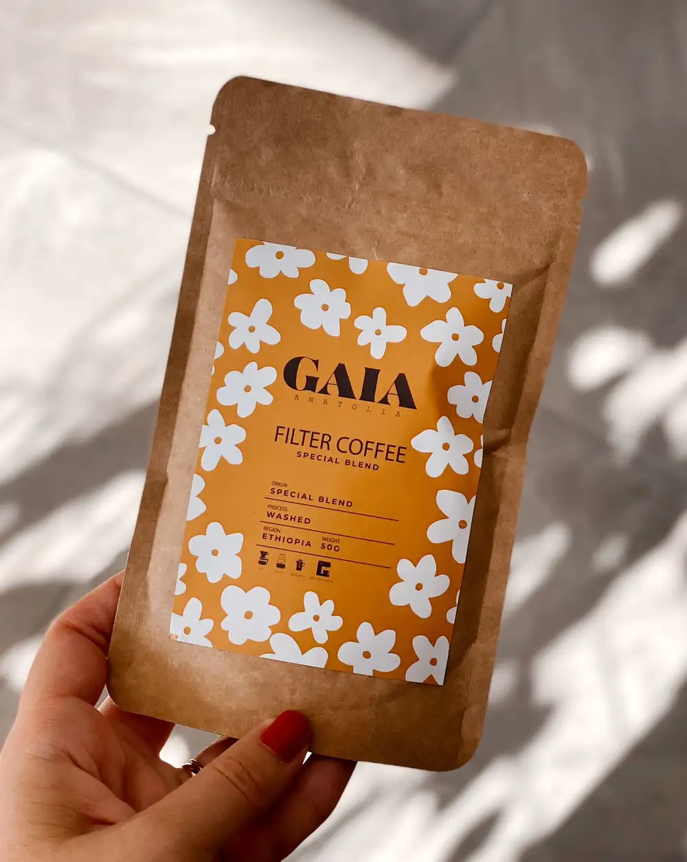 Filtre Kahve - Boho Papatyalar Special Blend Gaia Filter Coffee 50 gr.