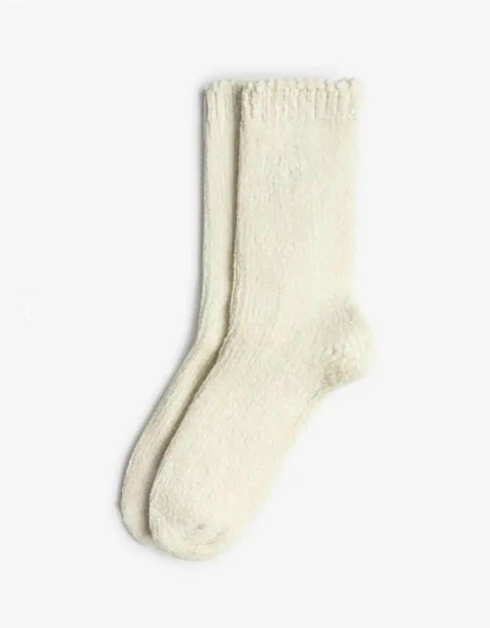 Çorap N023 - Bolero Ekru Kadife Dokulu Kadın Kışlık Çorap