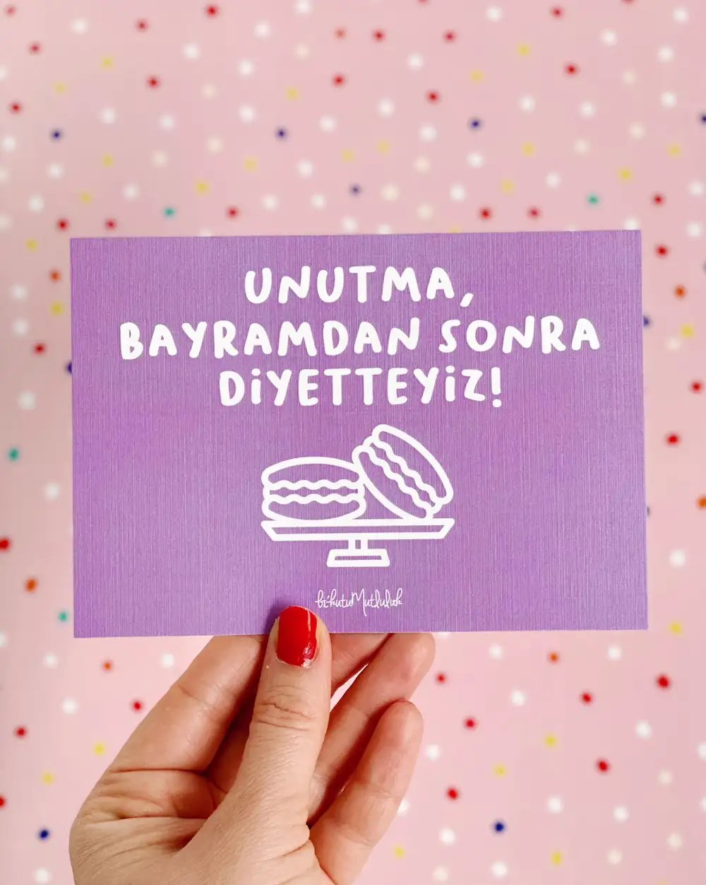 En Güzel Bayram Mesajları - Diyetteyiz Hediye Not Kartı