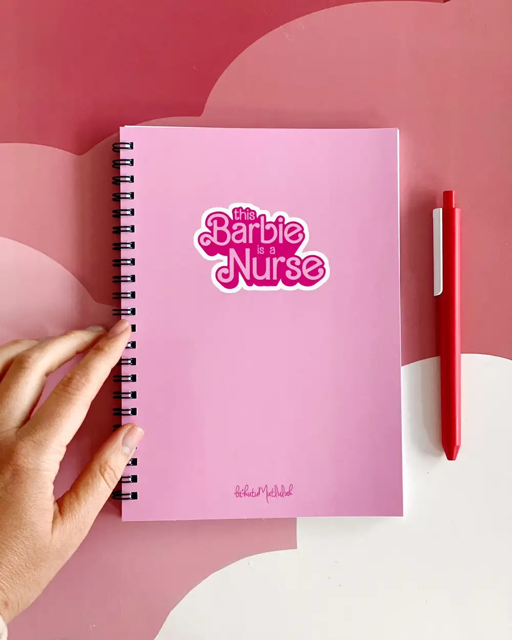 N187 Barbie Hemşireye A5 Spiralli Defter