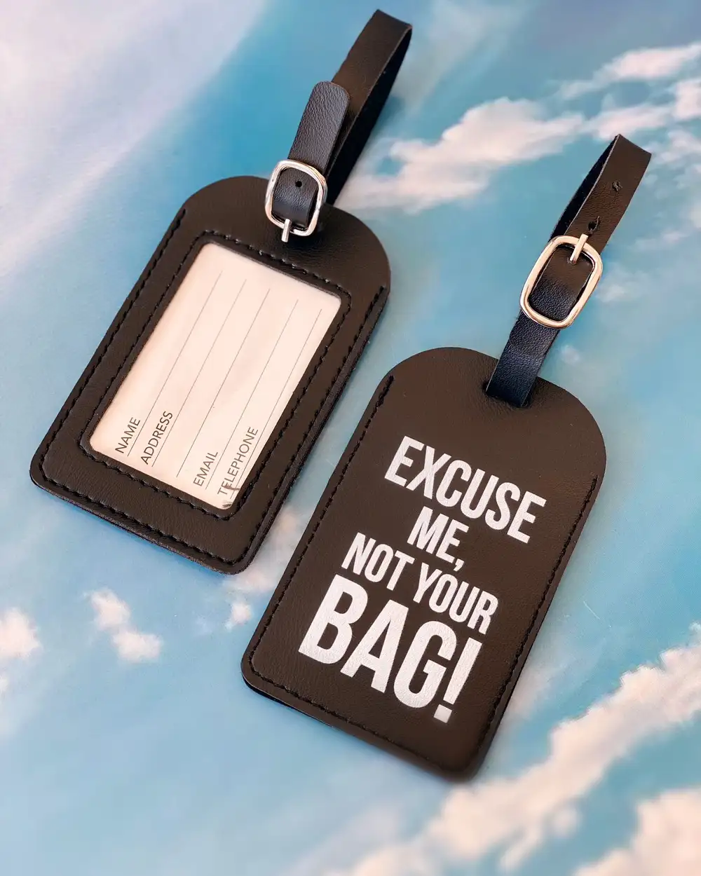 Excuse Me Not Your Bag Bavul Etiketi