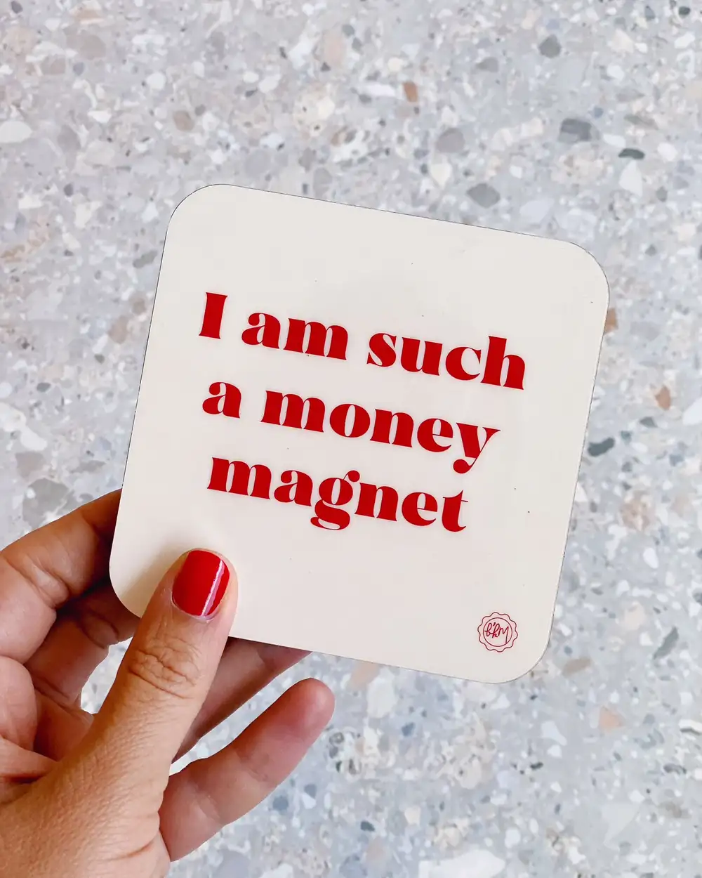 I Am Such A Money Magnet Manifest 777 Bardak Altlığı