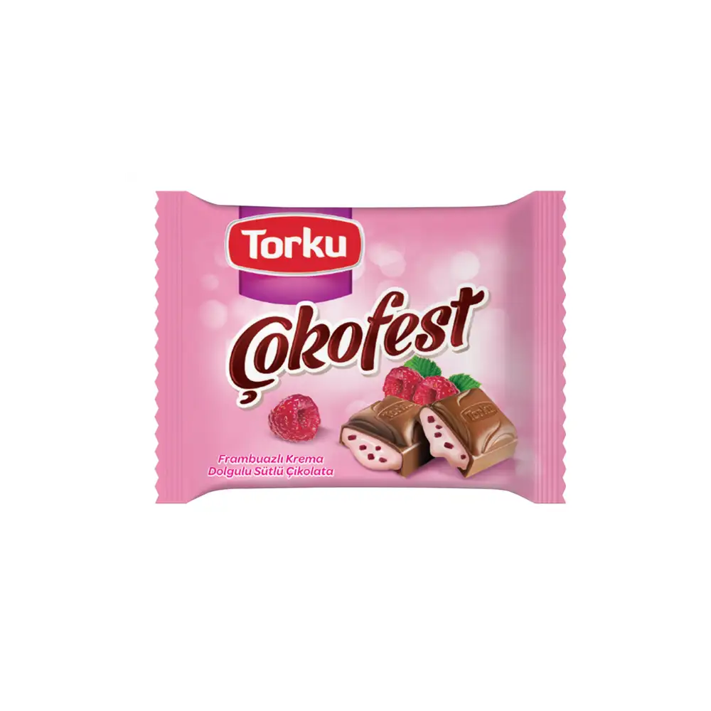 Torku Çokofest Frambuaz Dolgulu Çikolata 60 G