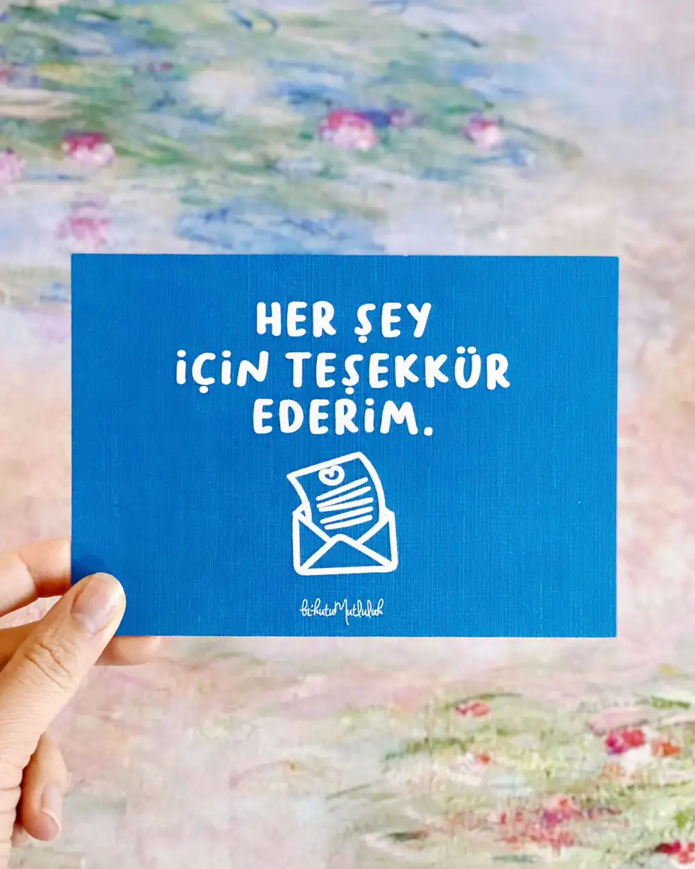 Kısa Hediye Notları - Teşekkür Ederim Motto Kartı