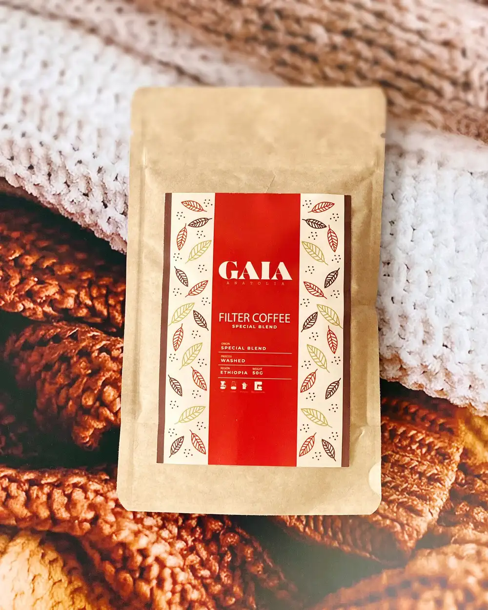 Filtre Kahve - Yaprak Special Blend Gaia Anatolia Filter Coffee 50 gr.