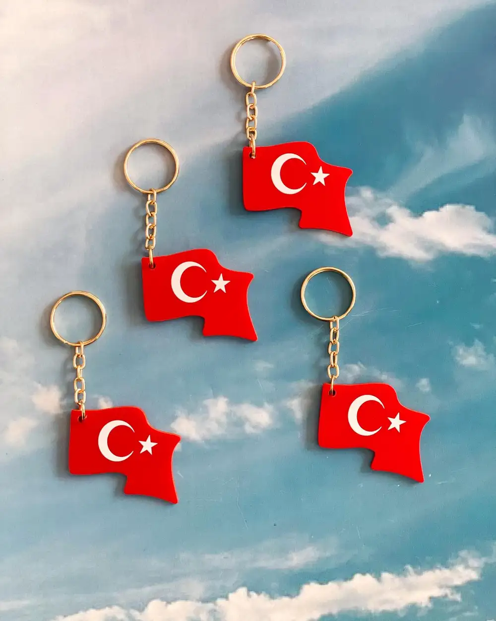 Türk Bayrağı Hediyelik Anahtarlık