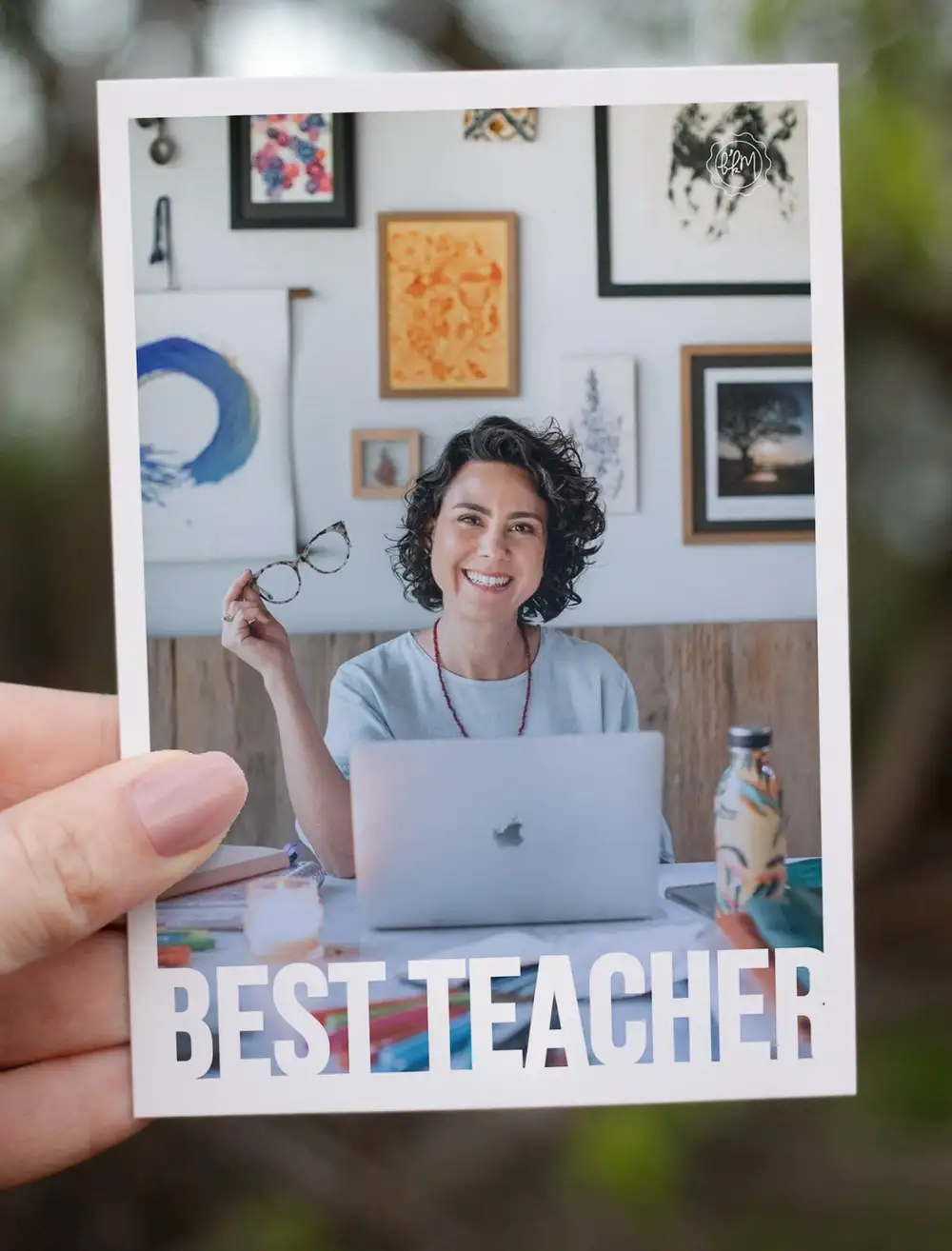 Best Teacher Ever Öğretmene Hediye Kişiye Özel Fotoğraf Baskısı 13x18