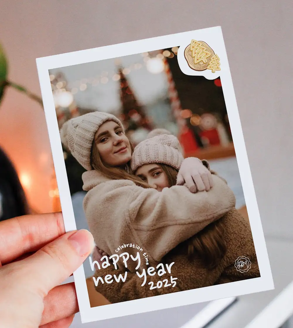 Happy New Year Kişiye Özel Hediye Fotoğraf Baskı 13x18 cm