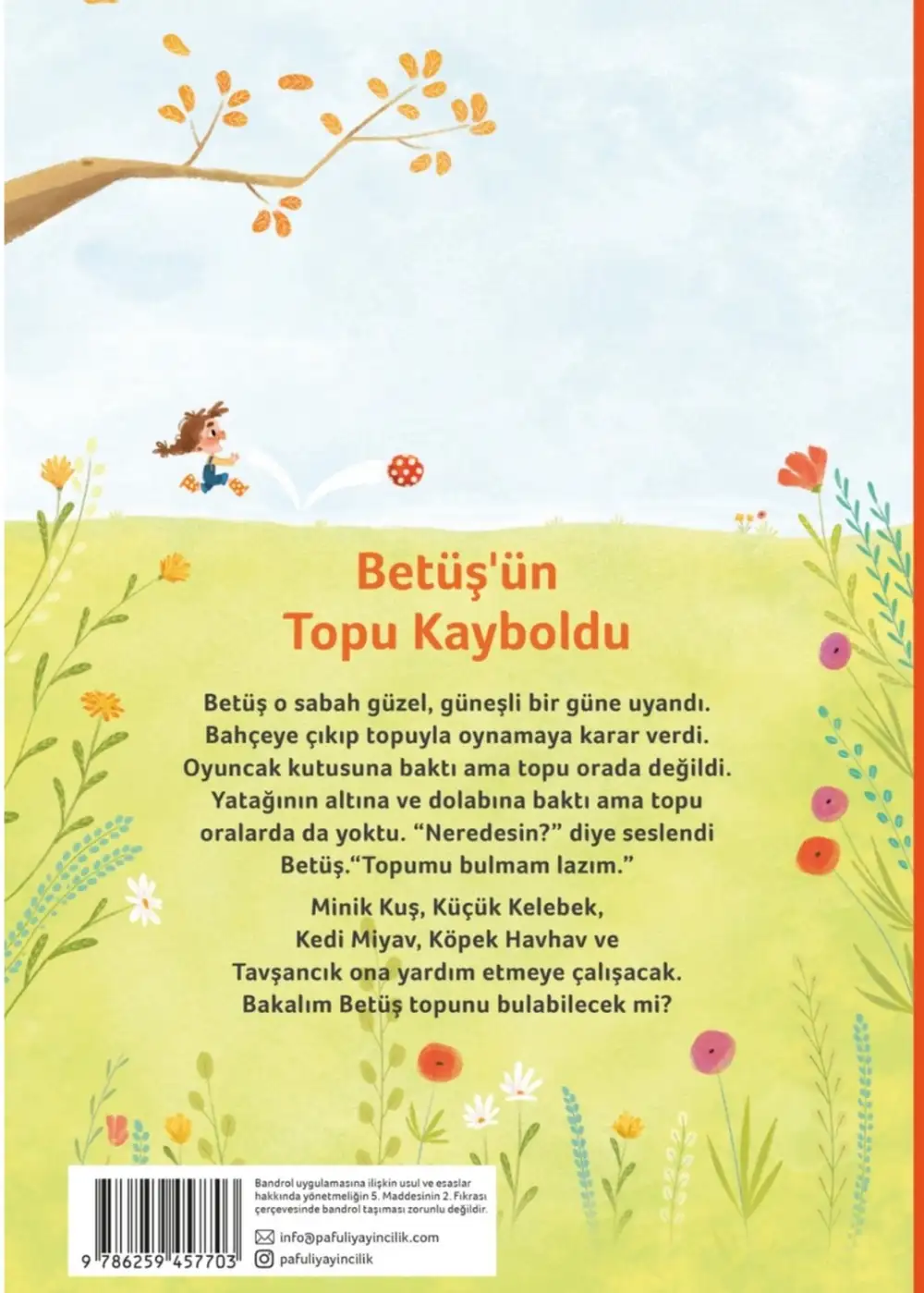 Betüş’ün Topu Kayboldu Çocuk Kitabı