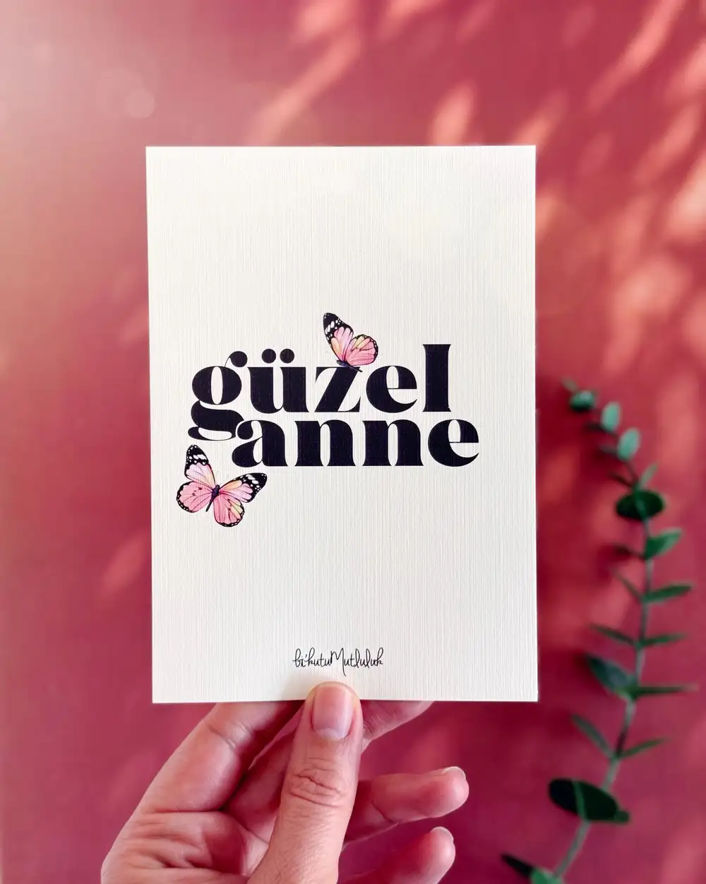 Güzel Anneye Kelebek Hediye Kutusu