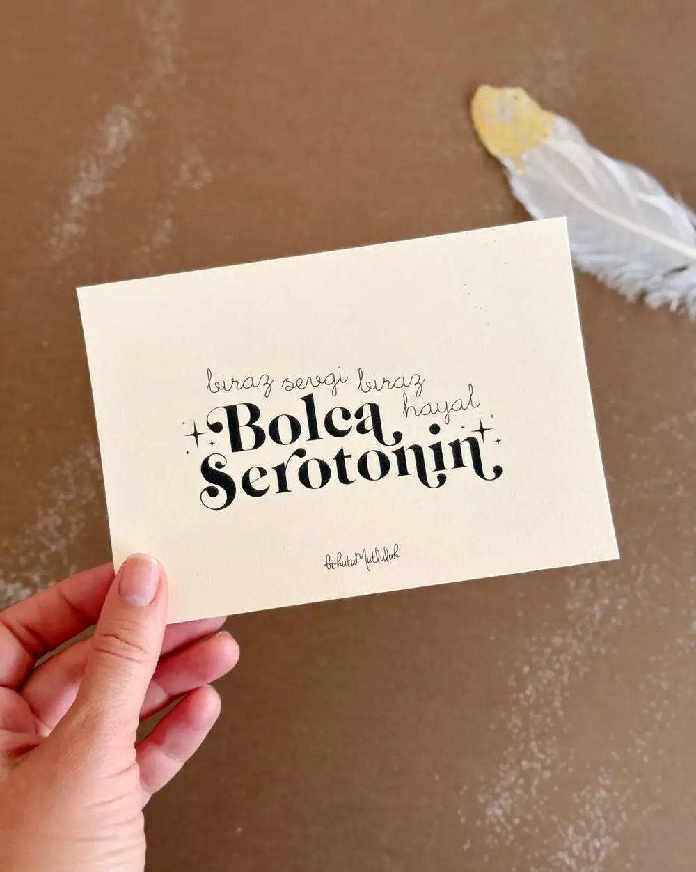 Bolca Serotonin Motto Kartı Kartpostal