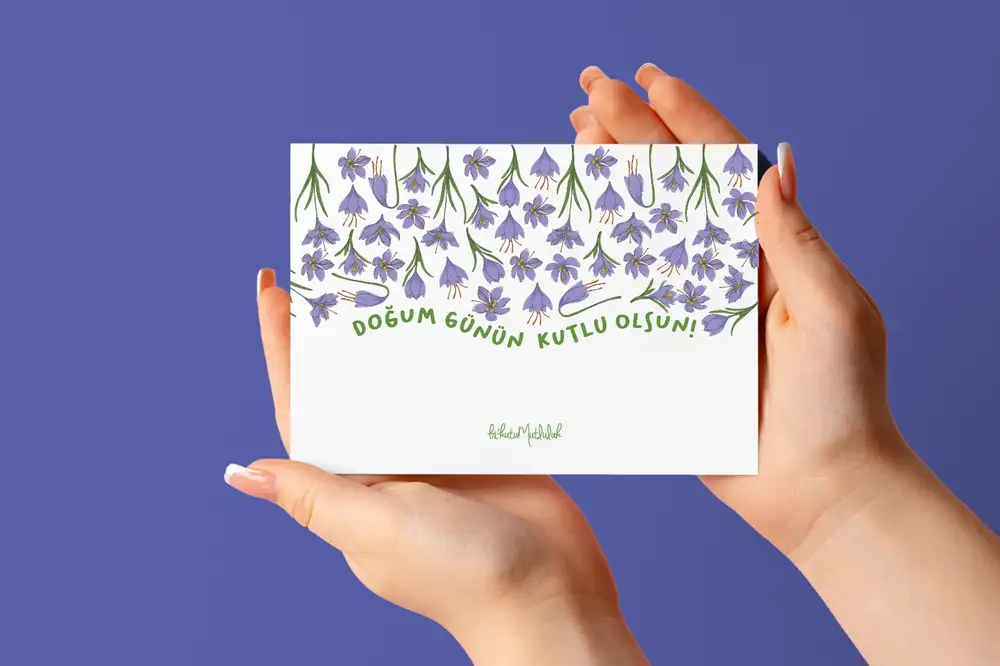 Doğum Günün Kutlu Olsun Motto Kartı Kartpostal