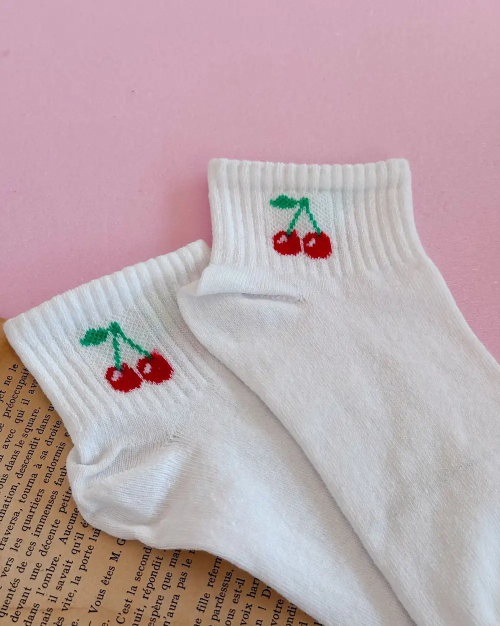 Kirazlı Cherry Lady Kadın Çorap