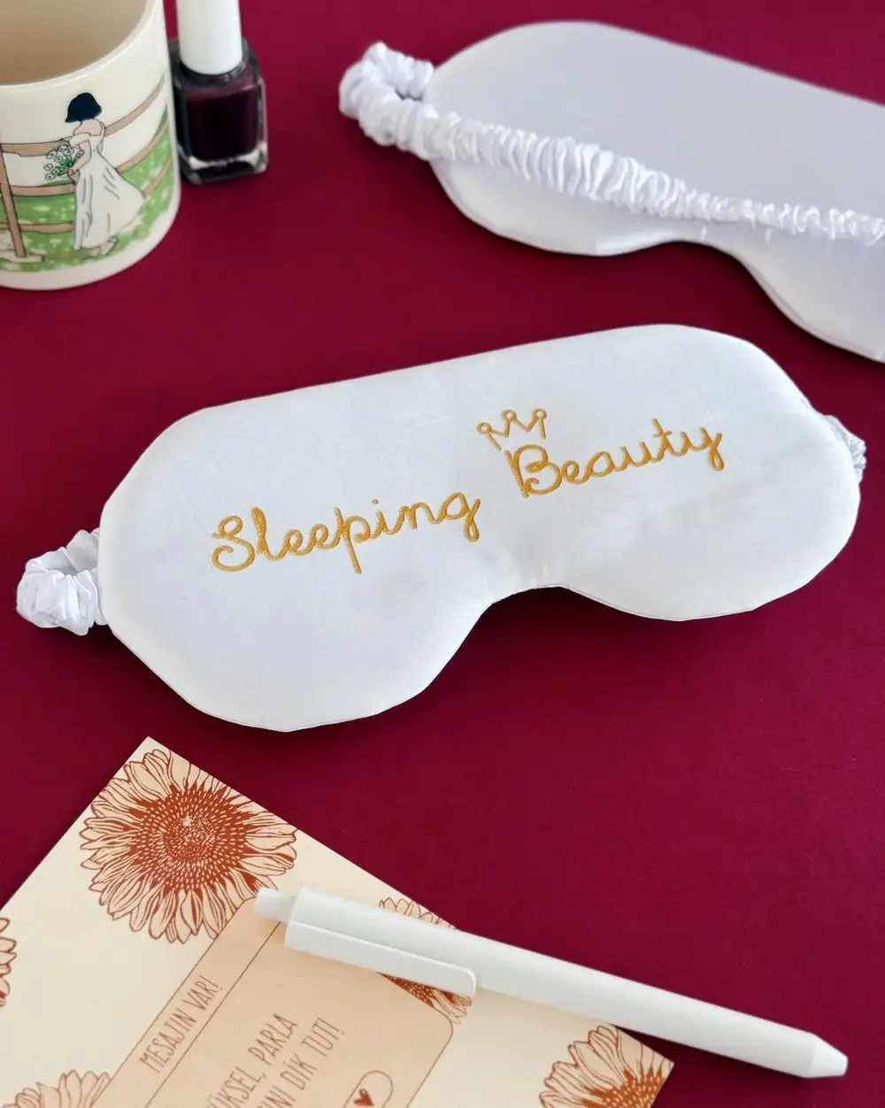 Sleeping Beauty Saten Uyku Bandı